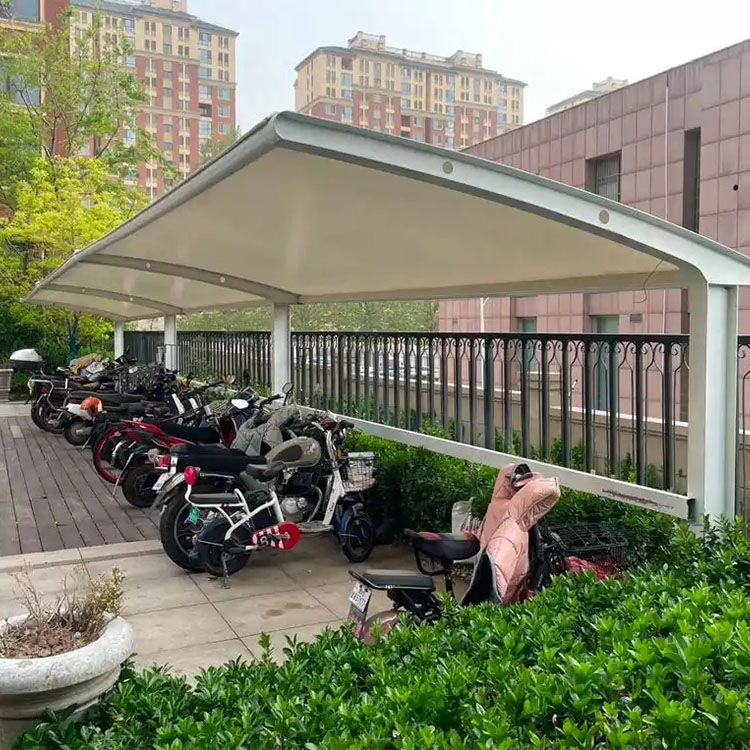 贵港膜结构电动车棚